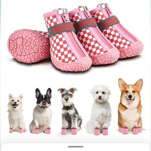Doggie shoes sz 1 sz 3 please see pics for approximate sizing nib